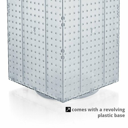 Azar Displays Four-Sided Revolving 14''W x 20''H Pegboard Counter Display 701414-PUR
